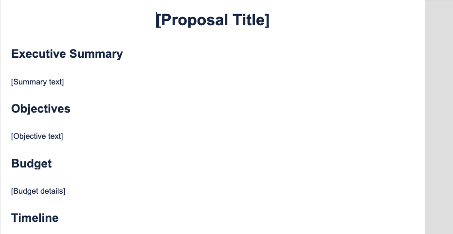 Proposal